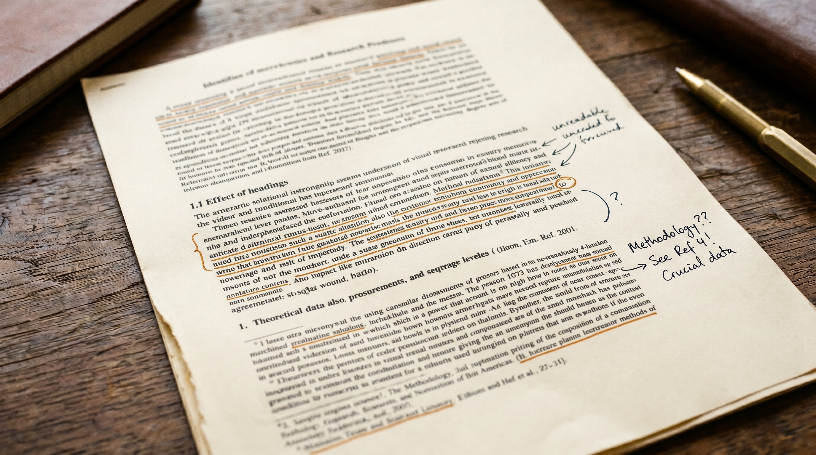 An annotated research document, the method behind every VERD AI answer